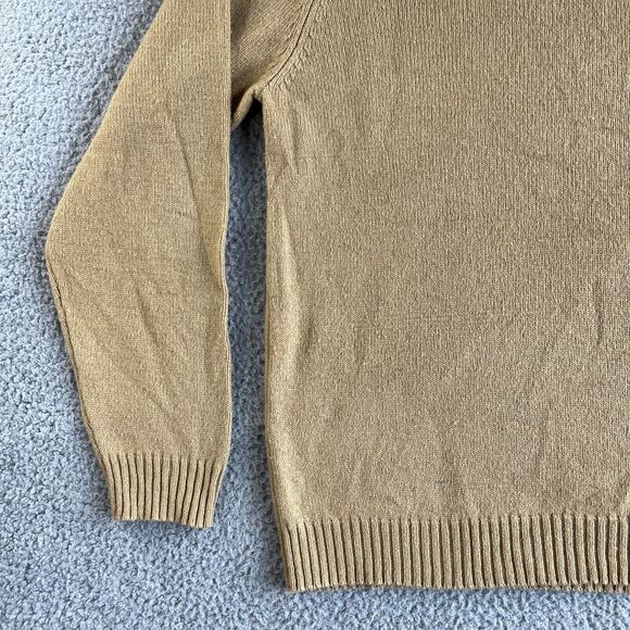 NEW Vintage Eddie Bauer Sweater Mens Extra Large‎ Beige Lambs Wool Smart Fabric - Picture 7 of 15